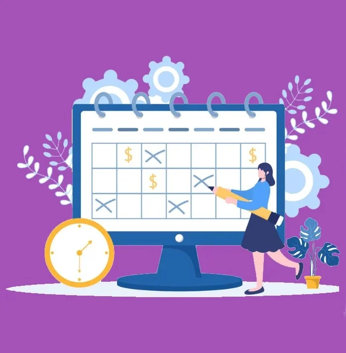 Image of calendar being marked off